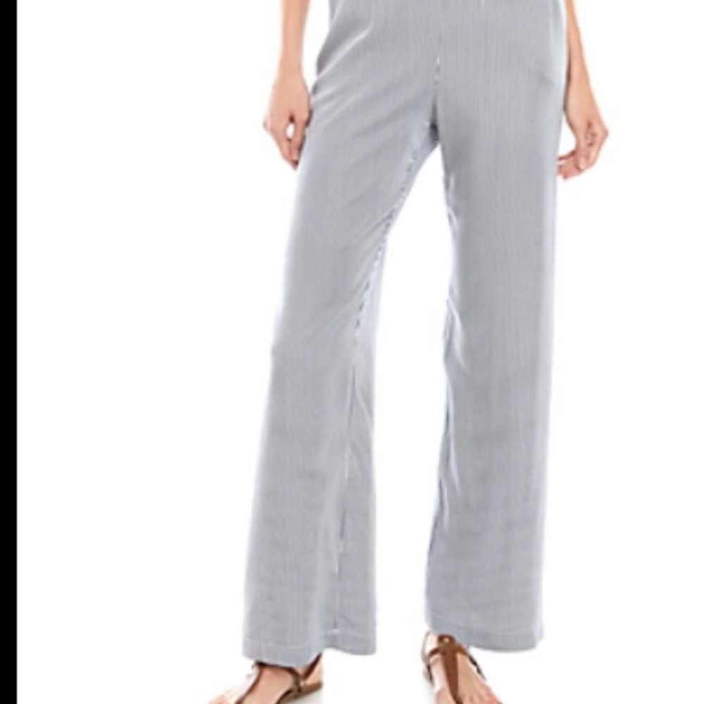 Karen Kane Light Gray Wide Leg Pants